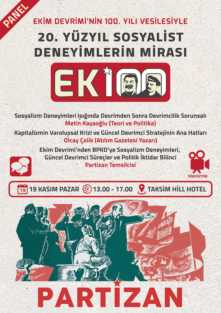 Partizan’dan Ekim Devrimi 100. yılı paneli: “20. Yüzyıl Sosyalist Deneyimlerin Mirası”