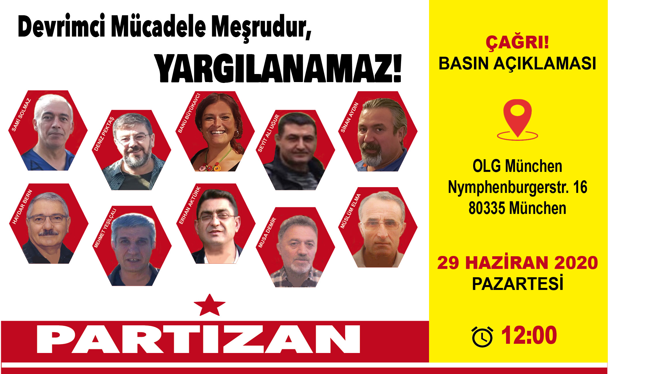 PARTİZAN’DAN TKP/ML MÜNİH DAVASI İÇİN ÇAĞRI